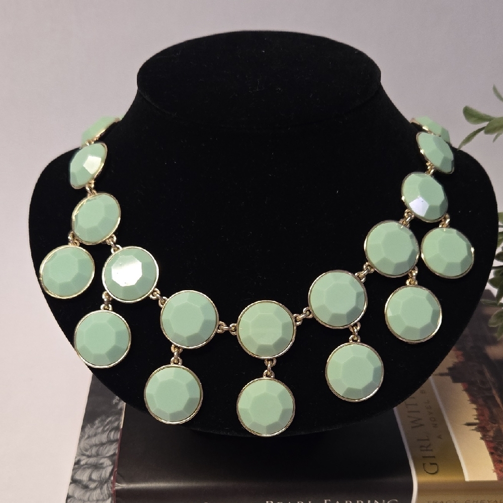 Banana Republic Mint Green Statement Necklace